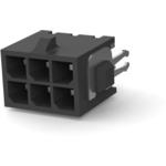 Conn Wire to Board HDR 6Power POS 3mm Solder ST Thru-Hole Box/Tray