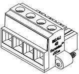 Molex-394220004 连接器接线板 Conn Eurostyle Block F 4 POS 12mm Screw RA Cable Mount 85A/Contact EuroMax™