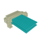 Cable Assembly Discrete Wire 0.254m 28AWG Wire to Board to Wire to Board 20 to 20 POS F-F Crimp-Crimp Bag