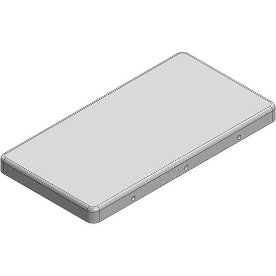 Masach Tech-MS520-10C null 52.6 x 27.3 x 3.5mm Two-piece Drawn-Seamless RF Shield/EMI Shield COVER (CRS)
