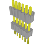 Conn Board Stacker HDR 6 POS 1.27mm Solder ST Thru-Hole Layer