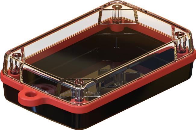 Serpac Electronic Enclosures-CXL68D-CLBK-A-OR Kästen, Gehäuse und Gestelle Black Polycarbonate Flange Mount Waterproof Pendant Enclosure with Looped Orange Seal <h4><strong>CALIFORNIA PROPOSITION</strong> ⚠️<strong>65 WARNING</strong>⚠️</h4>