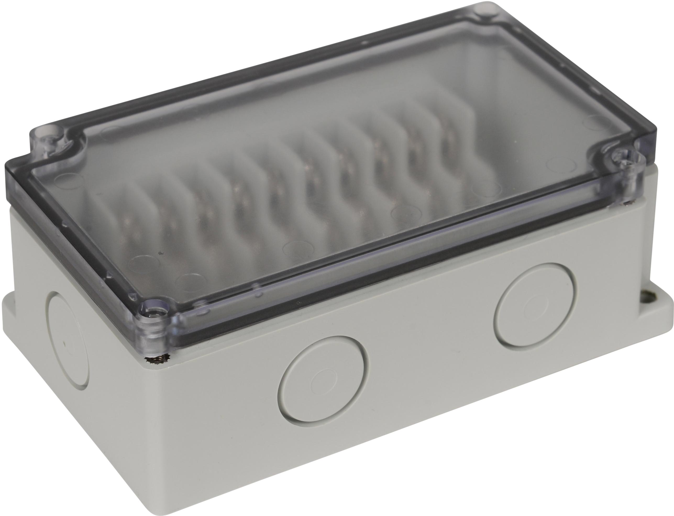 Bud Industries-PTT-11085-C Connector Accessories Connector Accessories Terminal Block Cover Straight Gray