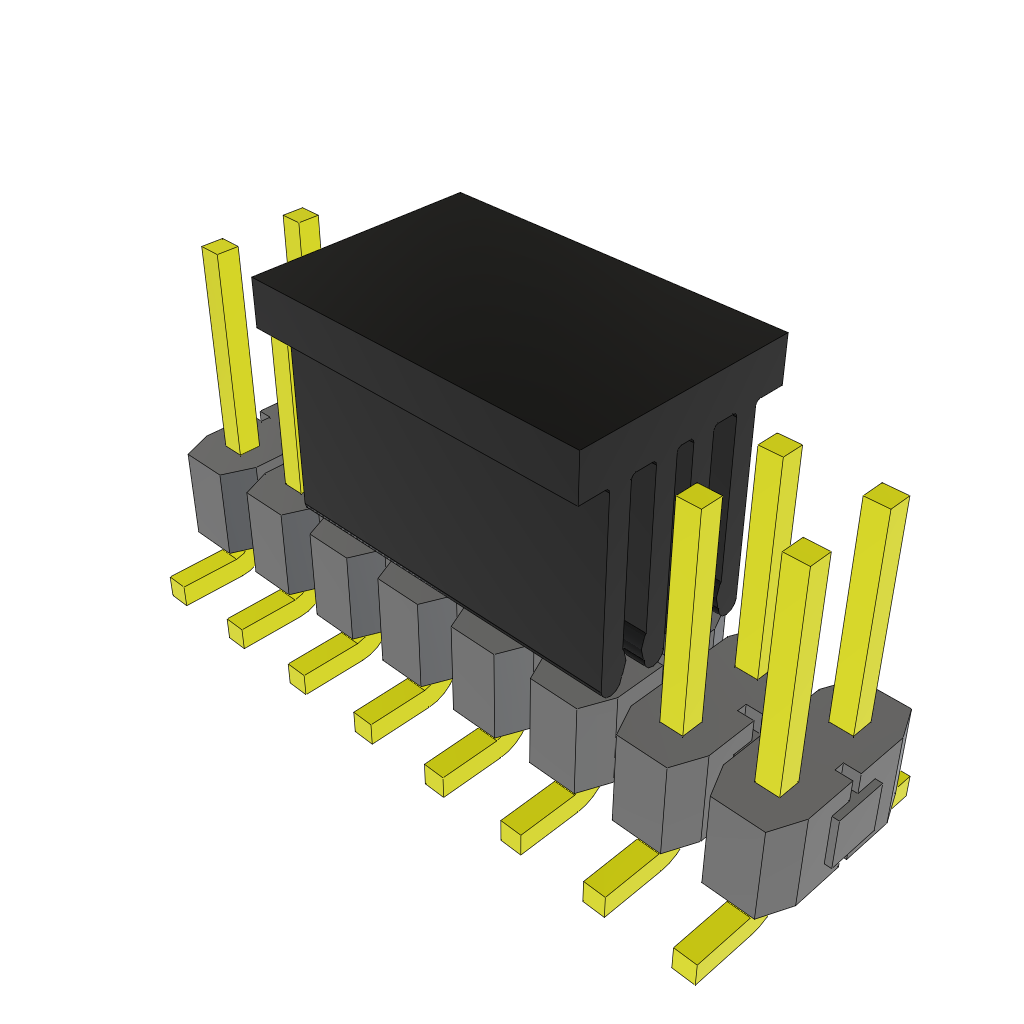 Samtec-TSM-108-01-L-DV-P-FR Steckverbinderleisten und Leiterplattenbuchsen Conn Unshrouded Header HDR 16 POS 2.54mm Solder ST Top Entry SMD T/R