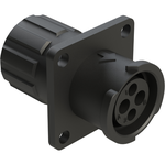 Conn Circular SKT 4 POS Crimp ST Flange Mount 4 Terminal 1 Port Bag