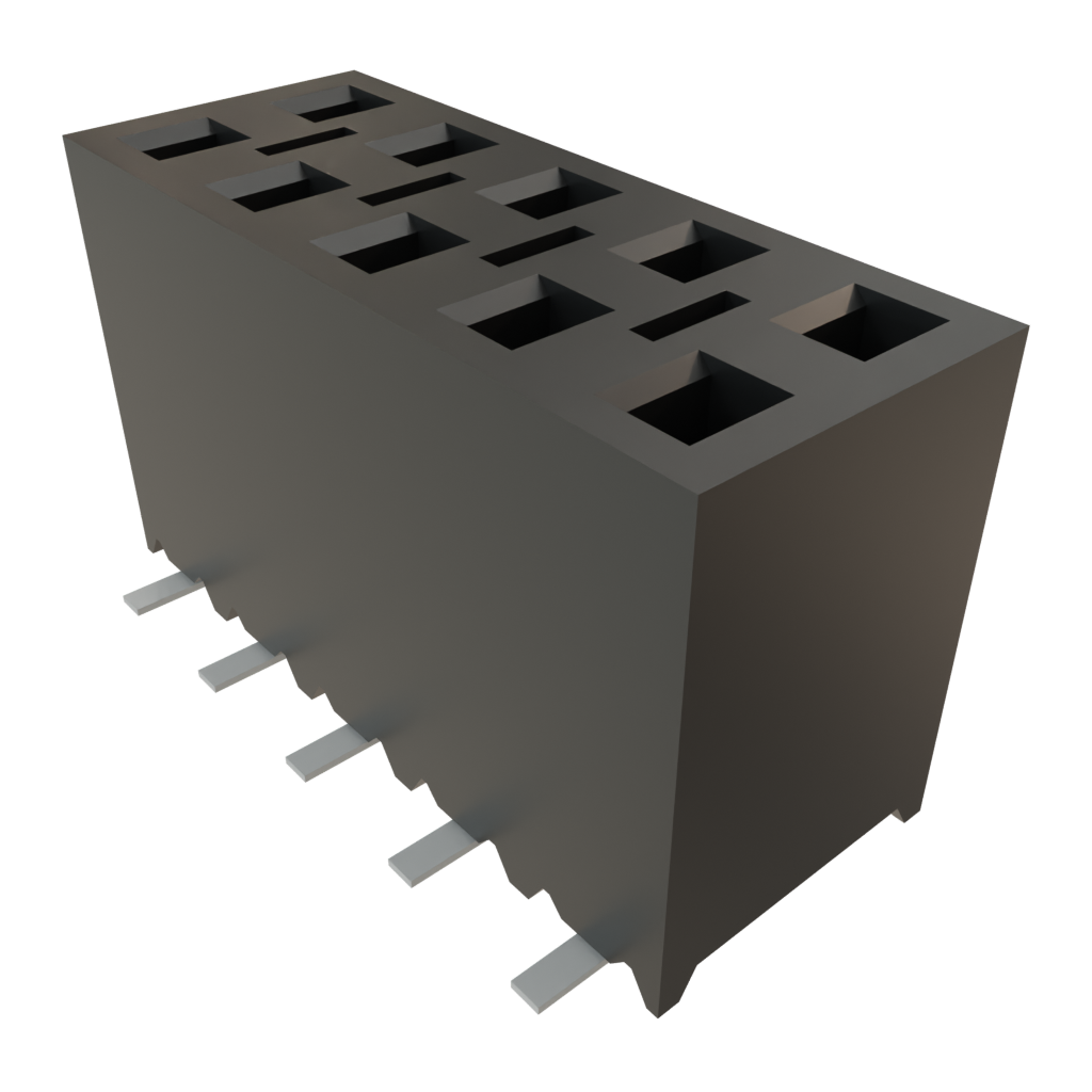 Samtec-TSM-105-03-L-DV Cabezales del conector y receptáculos PCB Conn Unshrouded Header HDR 10 POS 2.54mm Solder ST Top Entry SMD Tube