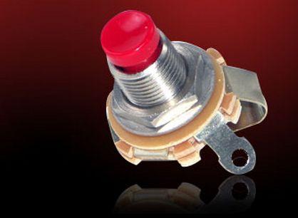 Switchcraft-103 Switch Push Button Switch Push Button N.O./N.C. SPDT Round Button 0.25A 30VA Panel Mount Quick Connect