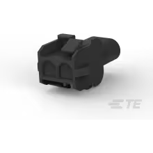 TE Connectivity-794815-1 Custodia filo connettore dedicato Conn Housing RCP 2 POS 6.35mm Crimp ST Panel Mount Black Package