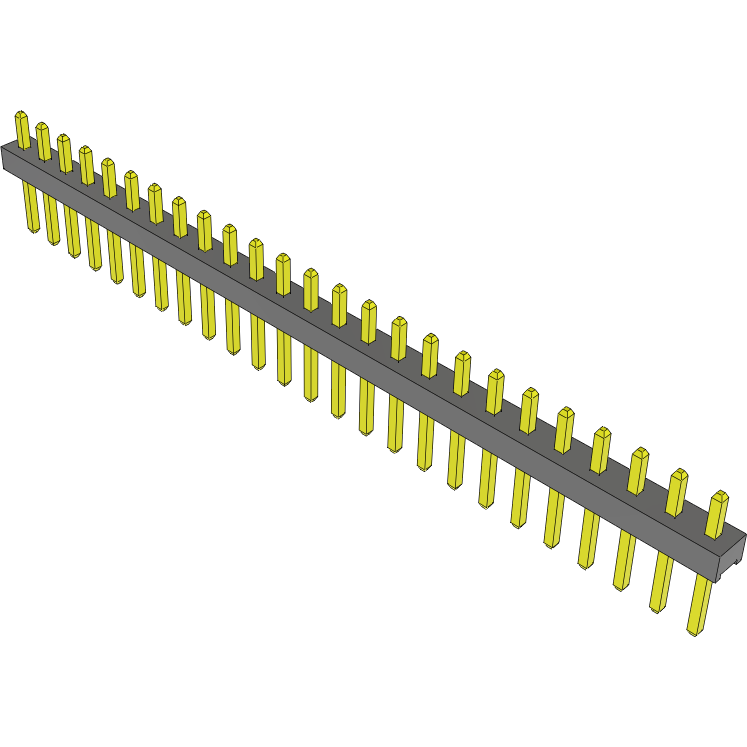 Samtec-MTMM-125-04-G-S-090 Steckverbinderleisten und Leiterplattenbuchsen Conn Unshrouded Header HDR 25 POS 2mm Solder ST Top Entry Thru-Hole Bulk