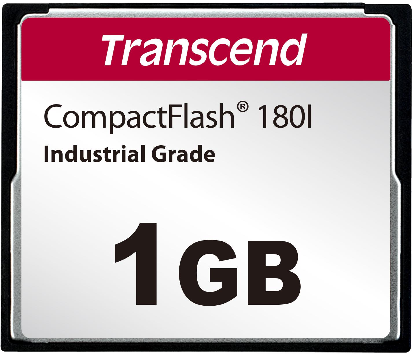 Transcend Information-TS1GCF180I Schede flash Flash Card 1G-byte 3.3V/5V CompactFlash 50-Pin