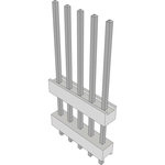 Conn Board Stacker HDR 5 POS 2.54mm Solder ST Top Entry Thru-Hole Bulk
