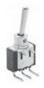 Apem Components-5236WADB Kippschalter Switch Toggle ON ON SPDT Round Lever PC Pins 4A 250VAC 30VDC PC Mount with Bracket
