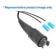 Bulgin Components PLC-PXEB5203C100 Assemblage de câble à fibre optique Cable Assembly Fiber Cable 100m Circular Fiber to 2(SC) 2 to 2 POS PL-PL