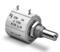 BI Technologies-7386R100L.25 Widerstandstrimmern, Potenziometern und Regelwiderstande Res Wirewound POT 100 Ohm 5% 1.5W 3(Elec)/3(Mech)Turns 6.35mm (39.67 X 22.23 X 26.99mm) Turret Panel Mount Clamshell