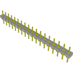 Conn Unshrouded Header HDR 18 POS 2.54mm Solder ST Top Entry Thru-Hole Tube