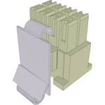 Conn Housing F 8 POS 2.54mm Crimp ST Cable Mount Mini Mate® Bulk