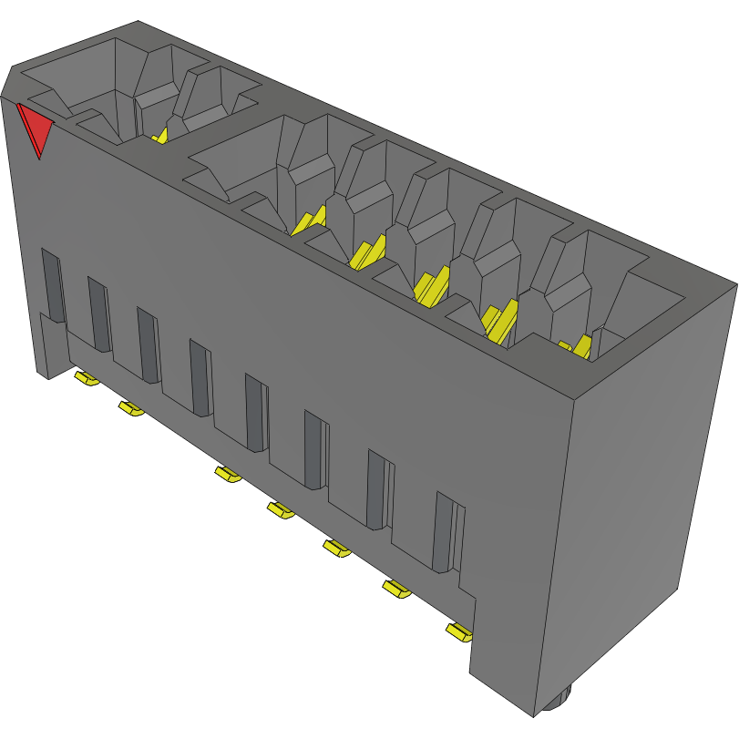 Samtec-MEC2-08-01-L-DV Steckverbinder, Kartenrand Conn Card Edge F 16 POS 2mm Solder ST SMD Tube