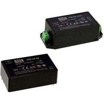 Mean Well Enterprises-IRM-60-15 Alimentazione da CA a CC AC/DC Power Supply Single-OUT 15V 4A 60W 4-Pin