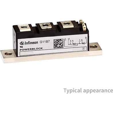 Infineon Technologies AG-TD92N16KOFHPSA1 SCR Modules SCR Module 1600V 160A(RMS) 2050A 5-Pin PB20-1 Tray