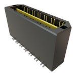 Conn High Speed Micro Plane HDR 28 POS 0.8mm Solder ST Top Entry SMD Tray