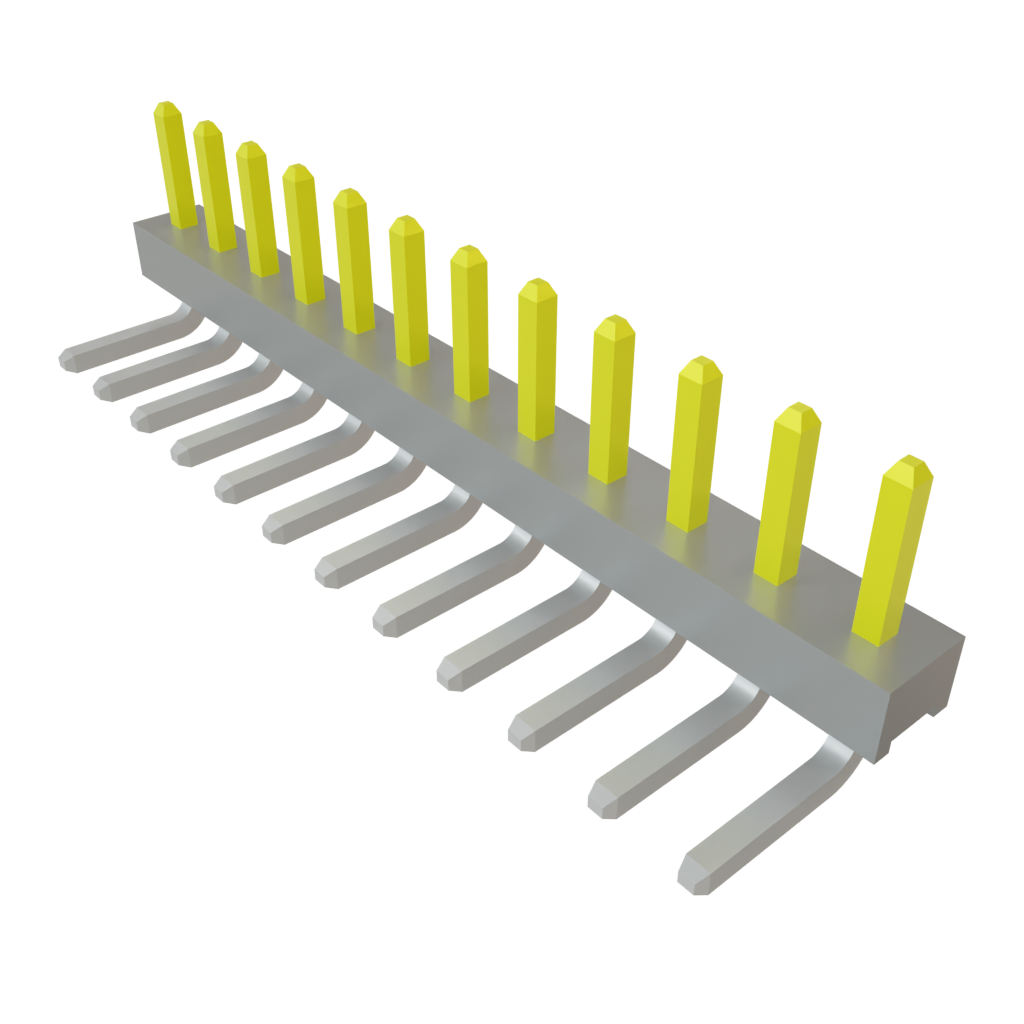 Samtec-TMM-112-01-L-S-RA Steckverbinderleisten und Leiterplattenbuchsen Conn Unshrouded Header HDR 12 POS 2mm Solder RA Side Entry Thru-Hole Bulk