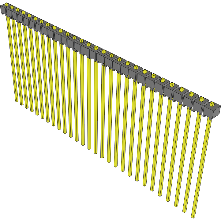 Samtec-MTSW-128-27-T-S-027 Steckverbinderleisten und Leiterplattenbuchsen Conn Unshrouded Header HDR 28 POS 2.54mm Solder ST Top Entry Thru-Hole Bulk