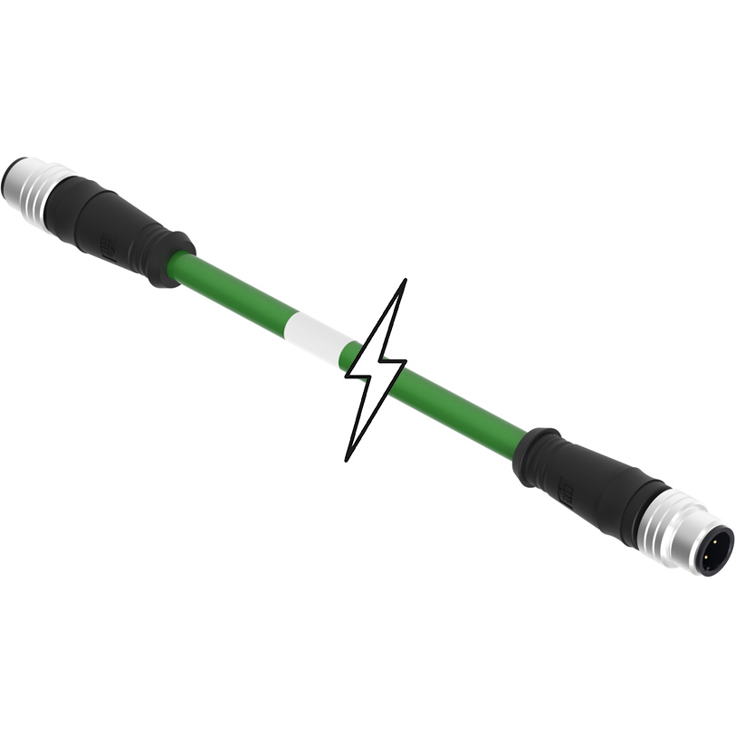 Molex-E11A06011M030 null Cable Assembly Circular 3m 22AWG M12 Circular to M12 Circular 4 to 4 Straight to Straight