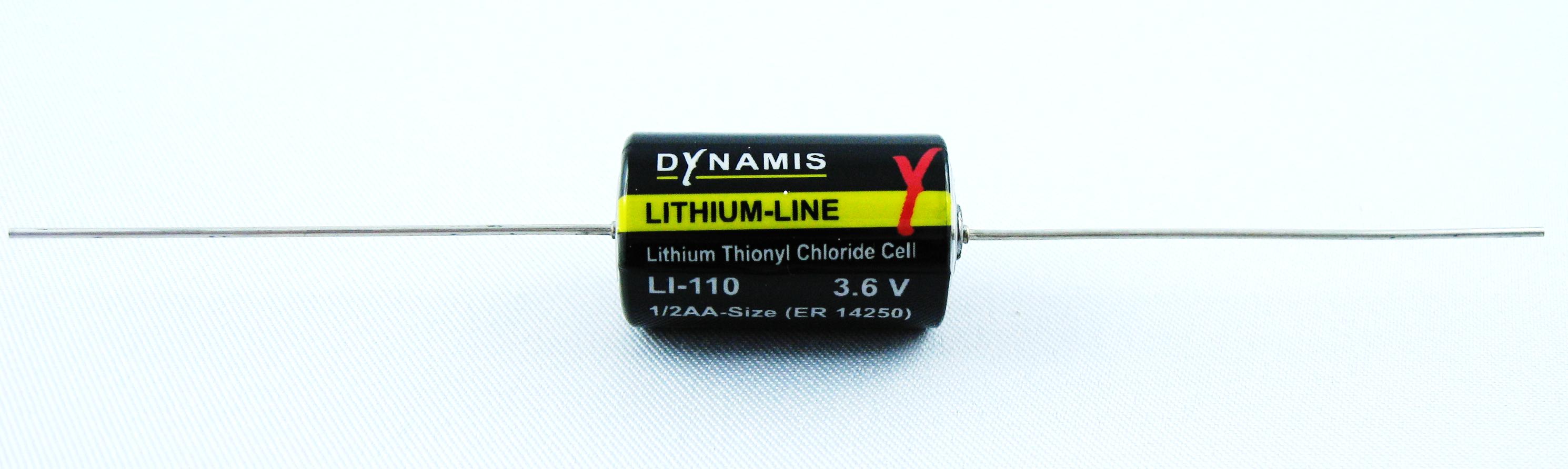 DYNAMIS Batterien GmbH-60.08172 Batteries Lithium Battery Cylindrical 3.6V 1.2Ah 1/2AA Primary