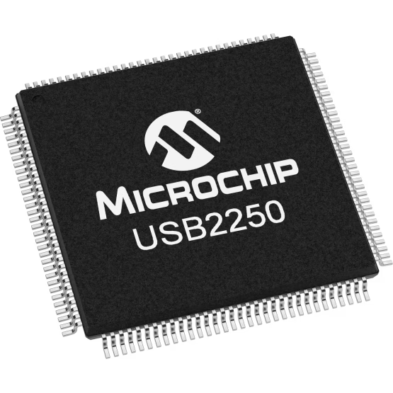 Microchip Technology-USB2250I-NU-06 USB-Schnittstellenschaltkreise Full Speed/High Speed Flash Media Controller USB 2.0 3.3V Tray 128-Pin VTQFP