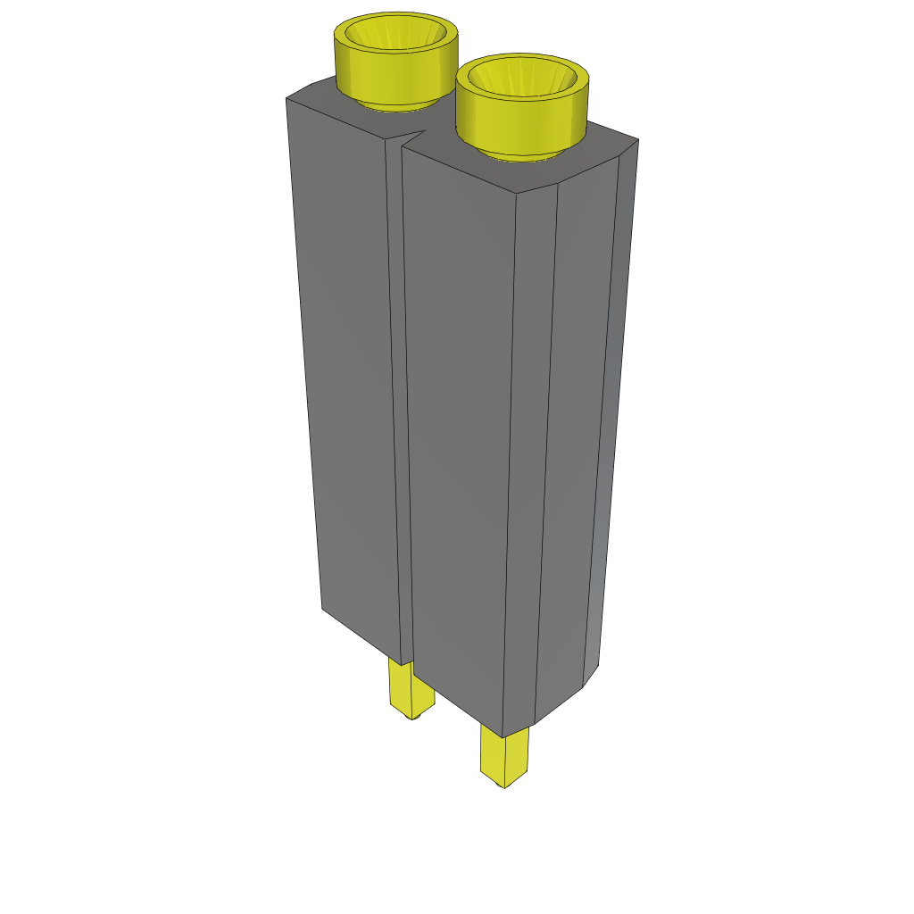 Samtec-ESS-102-G-04 Cabezales del conector y receptáculos PCB Conn Socket Strip SKT 2 POS 2.54mm Solder ST Top Entry Thru-Hole Bulk