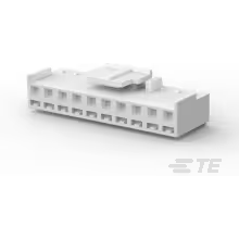 TE Connectivity-1-2132781-0 Einzeladersteckverbinder, Gehäuse Conn Housing RCP 10 POS 3.96mm Crimp ST Cable Mount Natural Bag