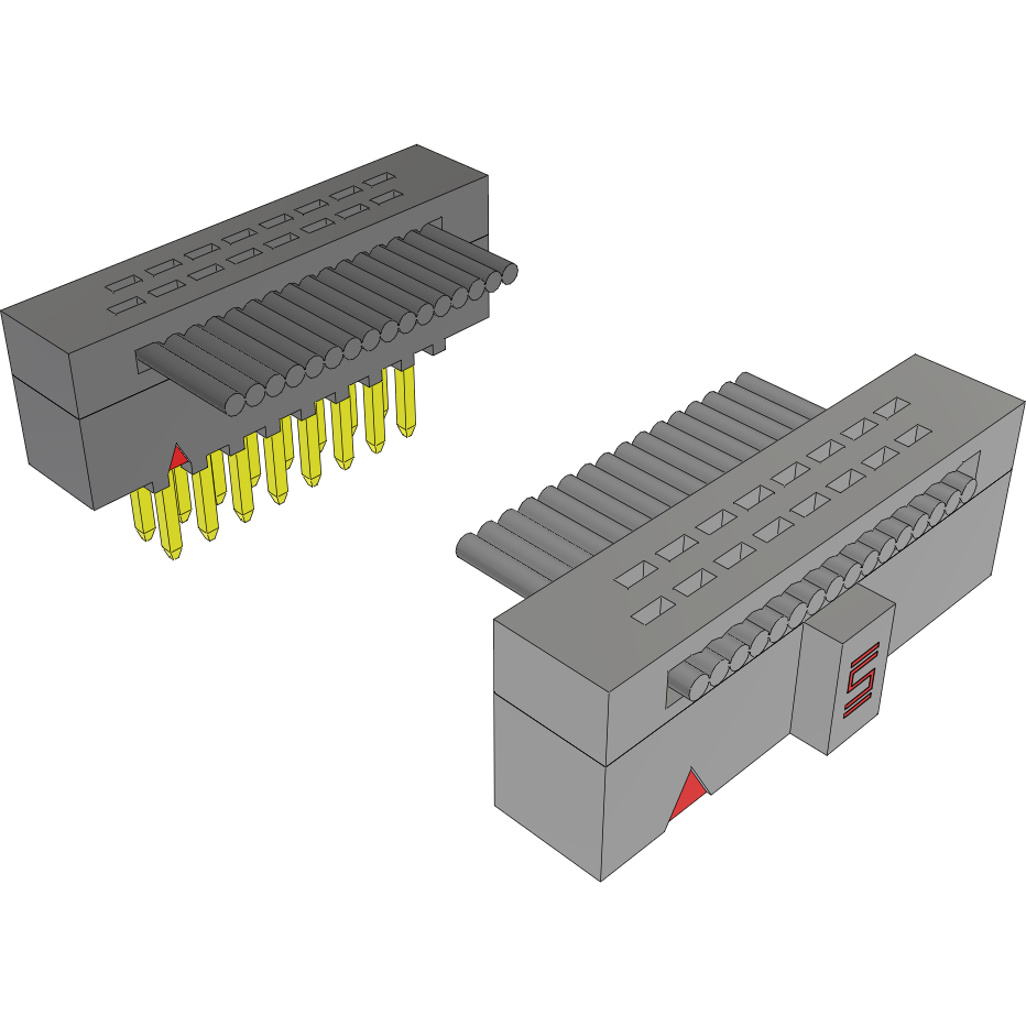 Samtec-FFMD-08-T-03.25-01-N Flachband Kabelbaugruppen Cable Assembly Flat Ribbon 0.082m 30AWG IDC Connector to IDC Connector 16 to 16 POS PL-SKT IDT-IDT