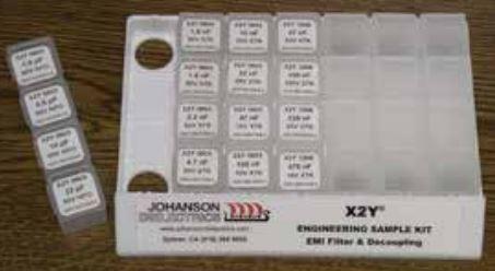 Johanson Dielectrics-S-0603 Capacitor Kits Cap Kit 10pF to 220000pF 16VDC to 50VDC C0G/X7R/Y5V Surface Mount 0603 50 X 28 Capacitor