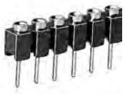 Fischer Elektronik-MK 01 05 G Steckverbinderleisten und Leiterplattenbuchsen Conn Socket Strip F 5 POS 2.54mm Solder ST Thru-Hole