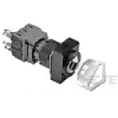 TE Connectivity-164J2B11 Interruttore con serratura Switch Key Lock N.O./N.C. SPDT 90° Flat Key 5A 250VAC 24VDC 0.4VA Solder Lug Panel Mount