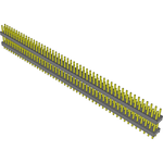Conn Board Stacker HDR 100 POS 2.54mm Solder ST Top Entry Thru-Hole Bulk