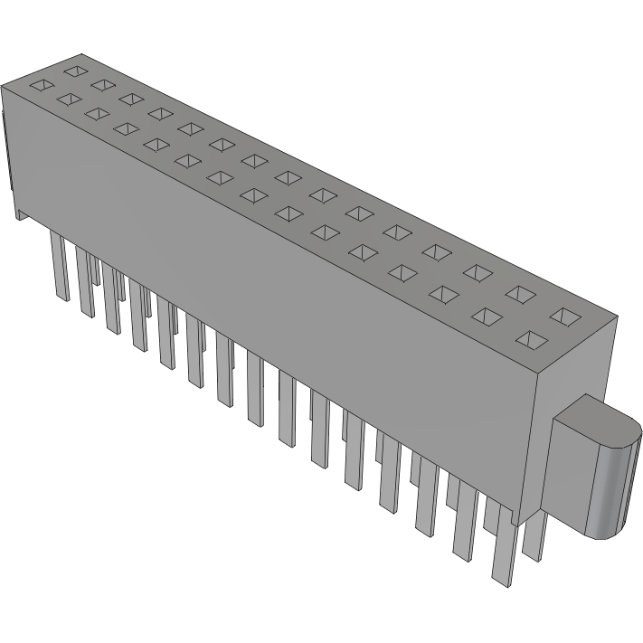 Samtec-SFM-115-01-L-D-N Connector Headers and PCB Receptacles Conn Socket Strip SKT 30 POS 1.27mm Solder ST Top Entry Thru-Hole TIGER EYE™ Tube