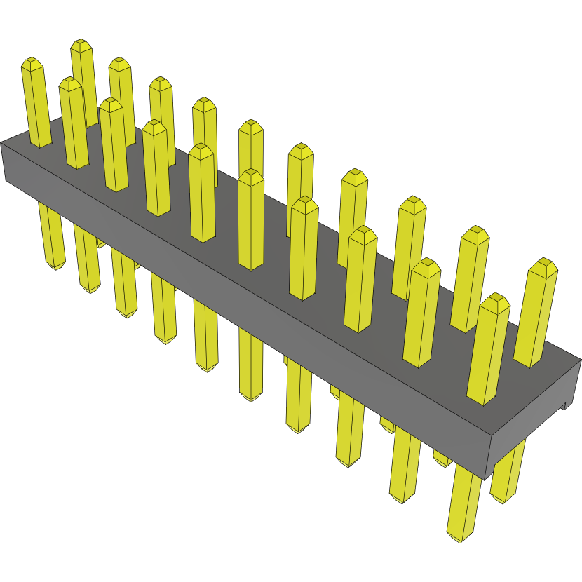 Samtec-MTMM-110-04-S-D-120 Steckverbinderleisten und Leiterplattenbuchsen Conn Unshrouded Header HDR 20 POS 2mm Solder ST Top Entry Thru-Hole Bulk