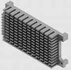 iWave Systems-IW-HSKALU-CLASLR-SS05 Dissipatore Heat Sink Passive SODIMM SOM Horizontal Screw Mount Aluminum 6063-T5 Clear Anodized