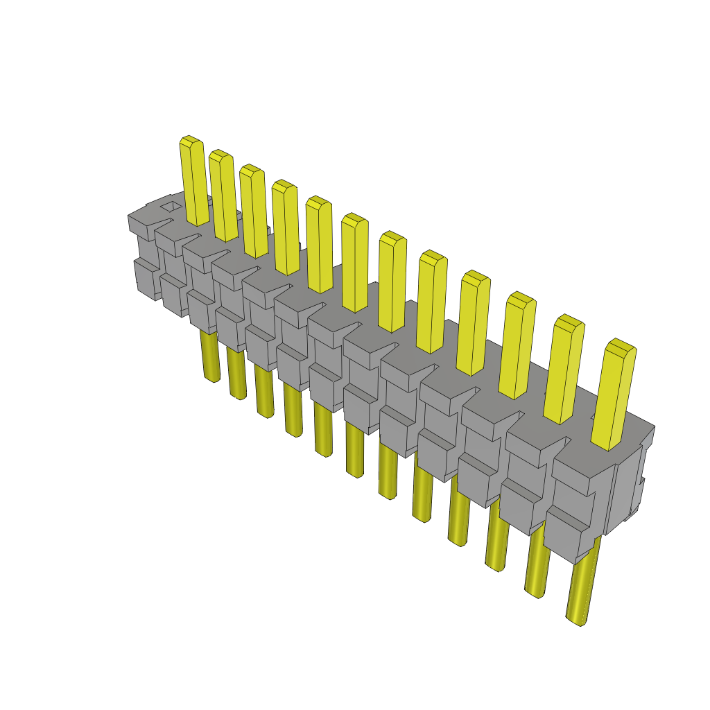 Samtec-TMS-113-02-G-S-001 Piastre connettori e prese PCB Conn Unshrouded Header HDR 13 POS 1.27mm Solder ST Thru-Hole Tube