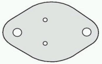 Fischer Elektronik-GS3 Prodotti vari Mounting Accessory, Mica Wafer, 43 X 30 mm, Muskovit, for TO 3