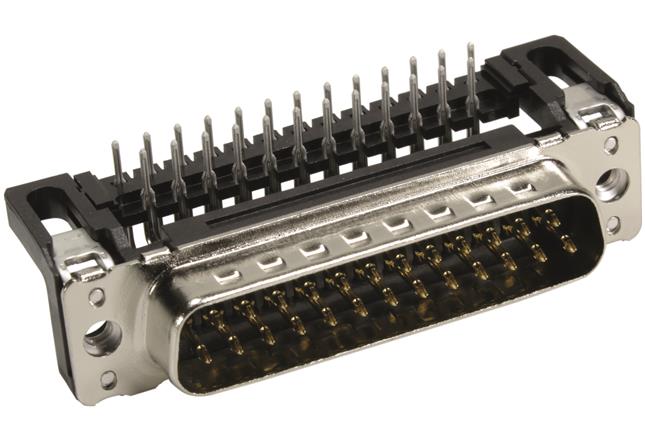 HARTING-09653226801 Steckverbinder, D-Sub Conn D-Sub M 25 POS 1.38mm Solder RA Thru-Hole 25 Terminal 1 Port