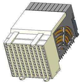 Amphenol Communications Solutions-10135275-101LF Steckverbinder, Mutterplatine AirMax VS2®, Backplane Connectors, 4-Pair, 120 -position, 2mm pitch, 10 column, Right Angle Receptacle, small press-fit