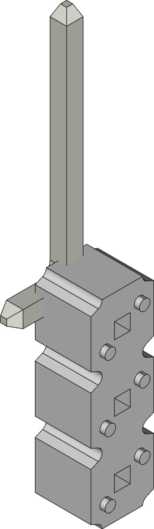 Amphenol Communications Solutions-54201-S0803ALF Connector Headers and PCB Receptacles BergStik®, Board to Board connector, Unshrouded vertical header, Surface Mount, Single Row, 3 Positions, 2.54 mm (0.100in) Pitch