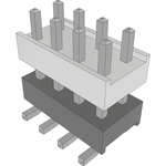 Conn Board Stacker HDR 8 POS 2.54mm Solder ST Top Entry SMD Bulk
