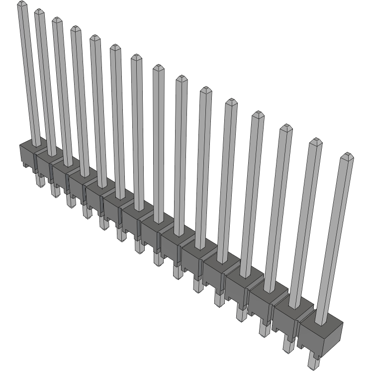 Samtec-HTSW-115-17-T-S Piastre connettori e prese PCB Conn Unshrouded Header HDR 15 POS 2.54mm Solder ST Top Entry Thru-Hole Bulk