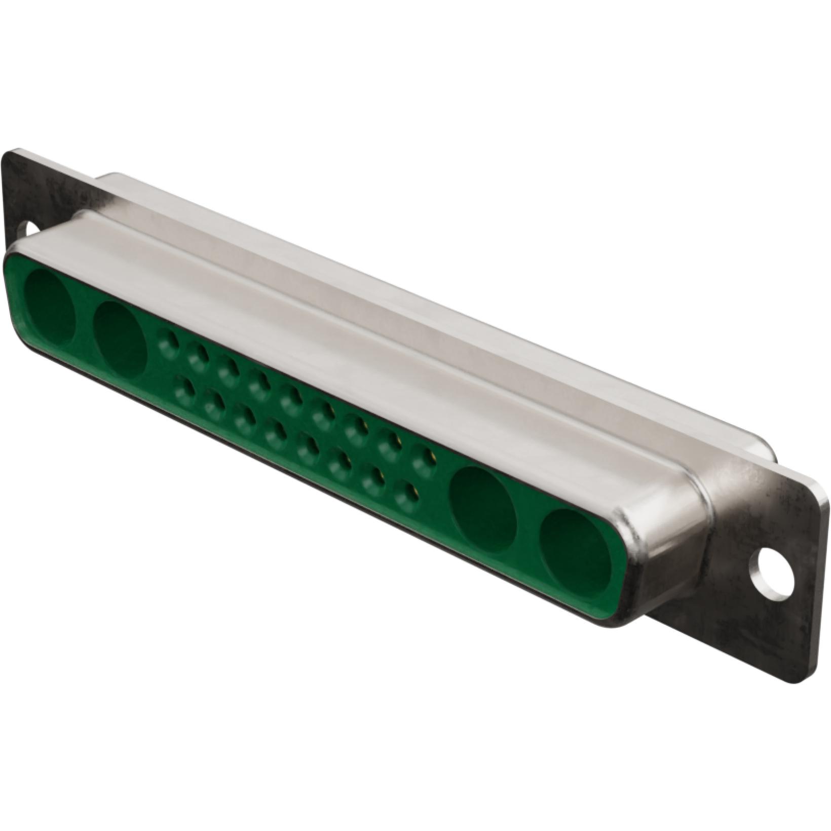 Molex-1727040024 Steckverbinder, D-Sub Conn D-Sub F 4Power/17Signal POS 2.84mm Solder Cup ST Cable Mount 1 Port Carton