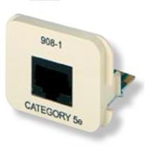 TE Connectivity-558908-1 Connettore telefono e telecomunicazione Conn RJ-45 F 8 POS ST 8 Terminal 1 Port Cat 5e Package
