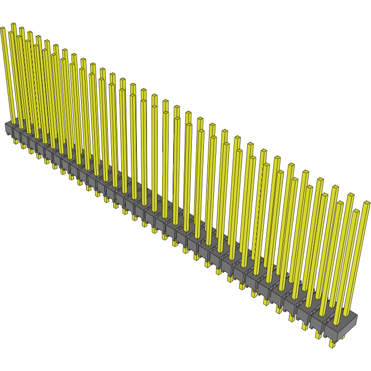 Samtec-MTSW-132-12-L-D-840 Piastre connettori e prese PCB Conn Unshrouded Header HDR 64 POS 2.54mm Solder ST Thru-Hole Bulk