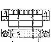 TE Connectivity-1-532431-1 Backplane connettore Conn HDI RCP 210 POS 2.54mm Solder RA Thru-Hole Tube